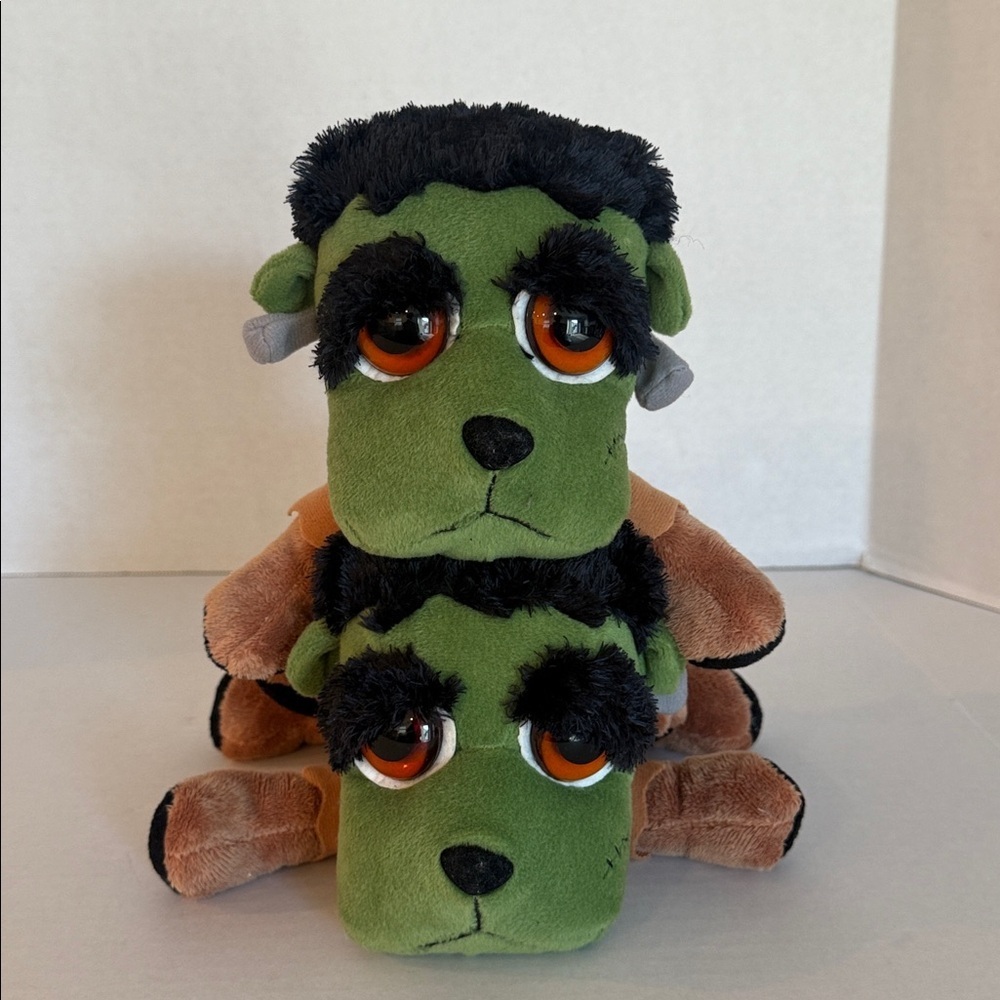 Russ Berrie Frankenpup Halloween Plush Puppy Vintage Stuffed Animal